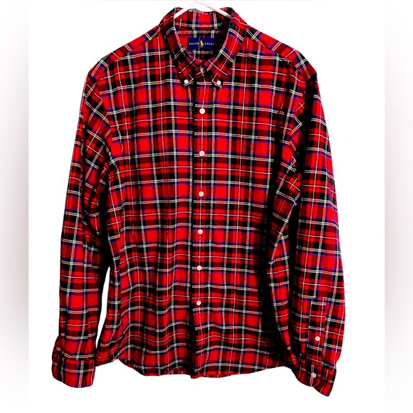 NWOT RALPH LAUREN PLAID FLANNEL BUTTON DOWN SHIRT. SIZE XL - Picture 1 of 8
